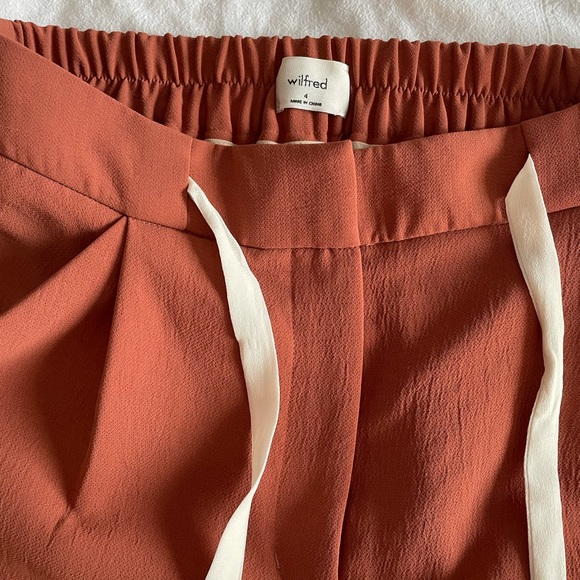 Wilfred rust colour high waisted trouser with drawstrings. - Picture 1 of 2